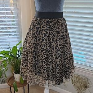 Leopard Print Women's Skirt